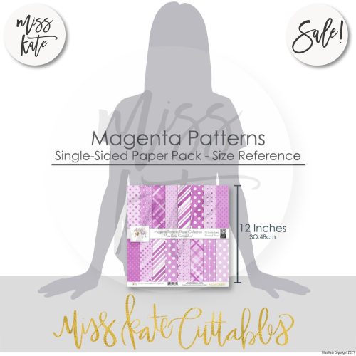 magenta patterns single sided paper pack 12x12 ss 549