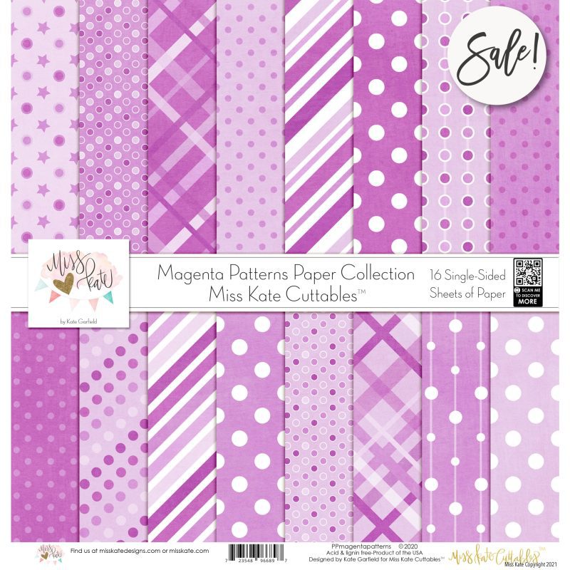 magenta patterns single sided paper pack 12x12 ss 769