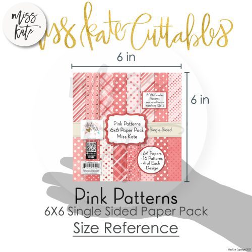 pink patterns 6x6 paper pack ss 475