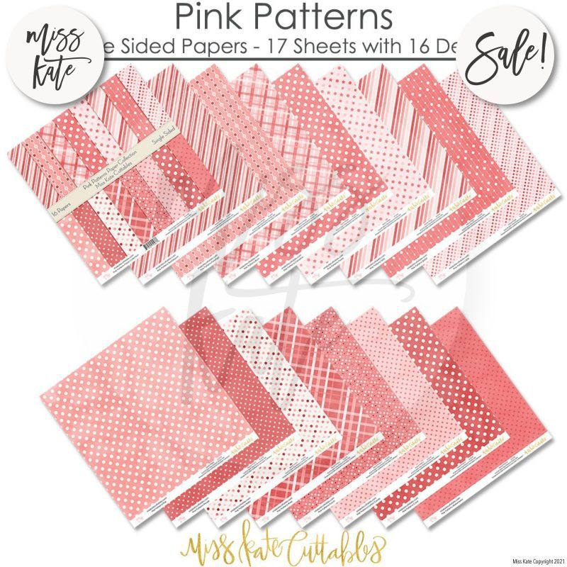 pink patterns paper pack 12x12 ss 878