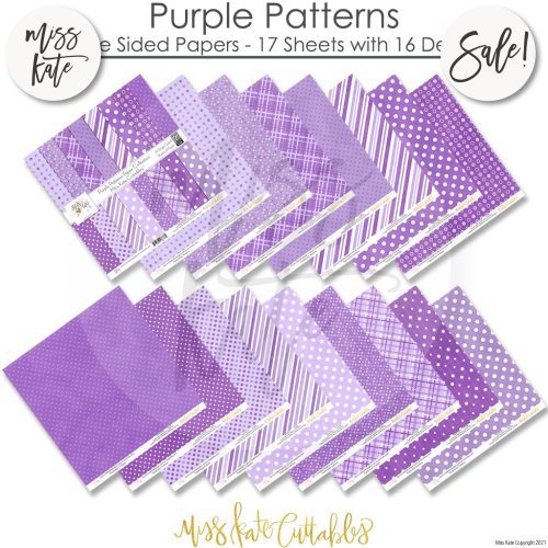 purple patterns single sided paper pack 12x12 ss 258