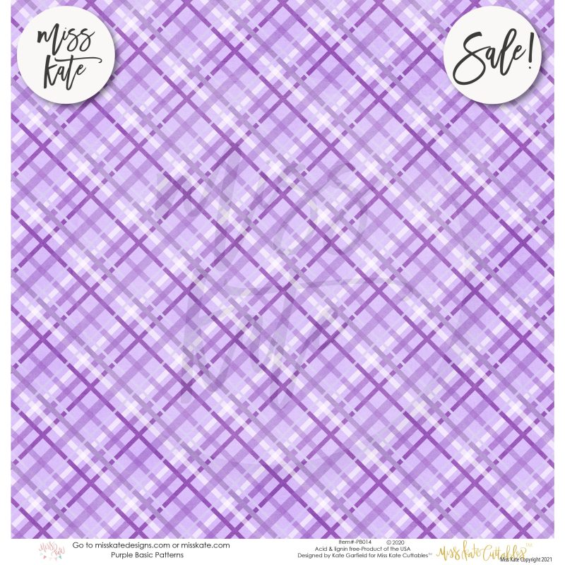 purple patterns single sided paper pack 12x12 ss 292