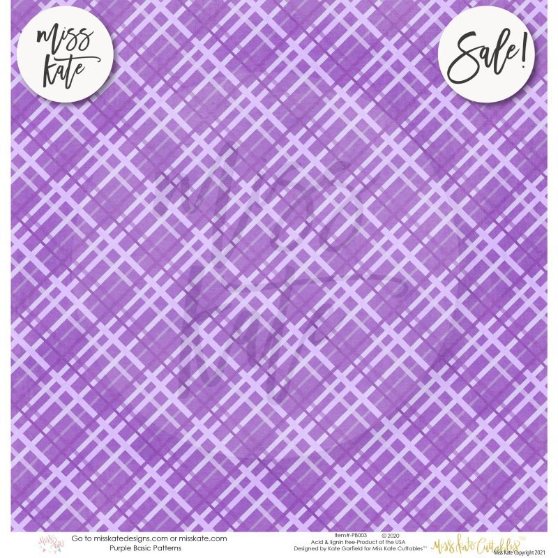 purple patterns single sided paper pack 12x12 ss 295