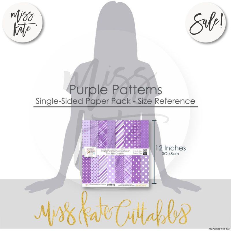 purple patterns single sided paper pack 12x12 ss 573