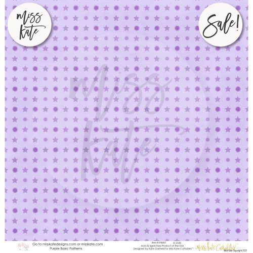 purple patterns single sided paper pack 12x12 ss 785