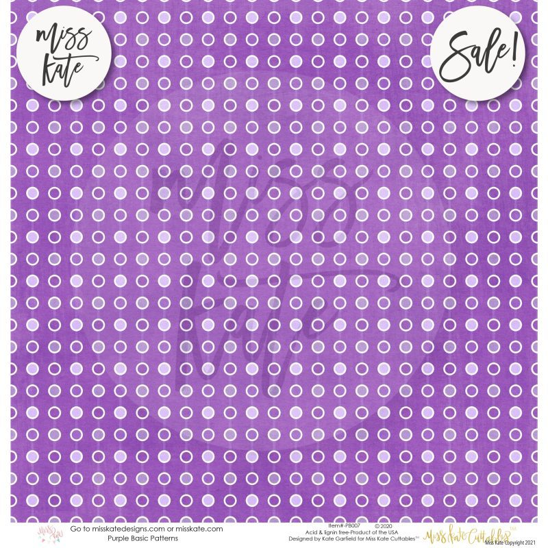 purple patterns single sided paper pack 12x12 ss 868