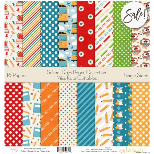 school days paper pack 12x12 ss 483