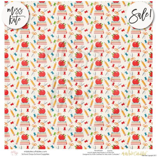 school days paper pack 12x12 ss 526