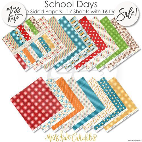 school days paper pack 12x12 ss 534