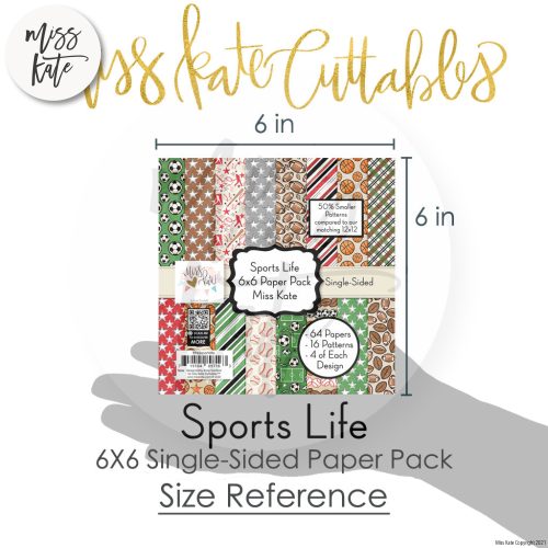 sports life 6x6 paper pack ss 992