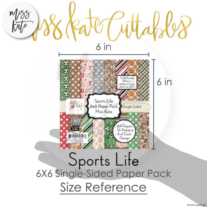 sports life 6x6 paper pack ss 992