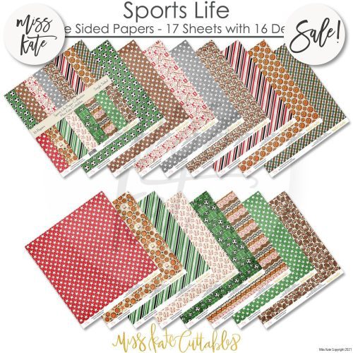 sports life paper pack 12x12 ss 157