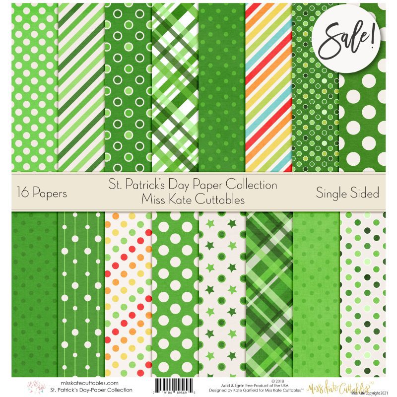 st patricks day paper pack 12x12 ss 813