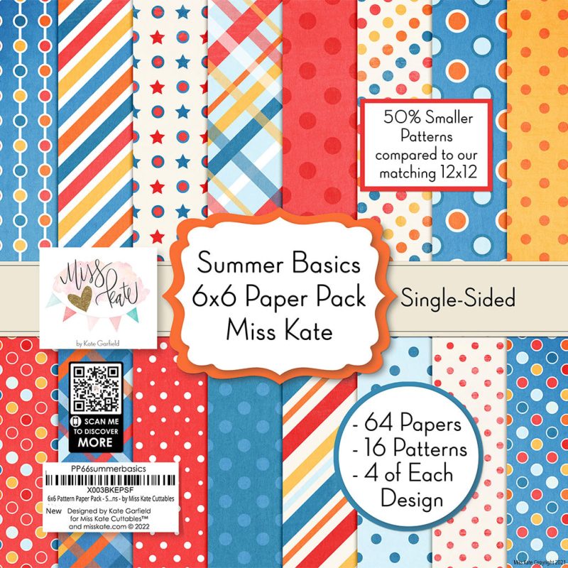 summer basics 6x6 paper pack ss 801