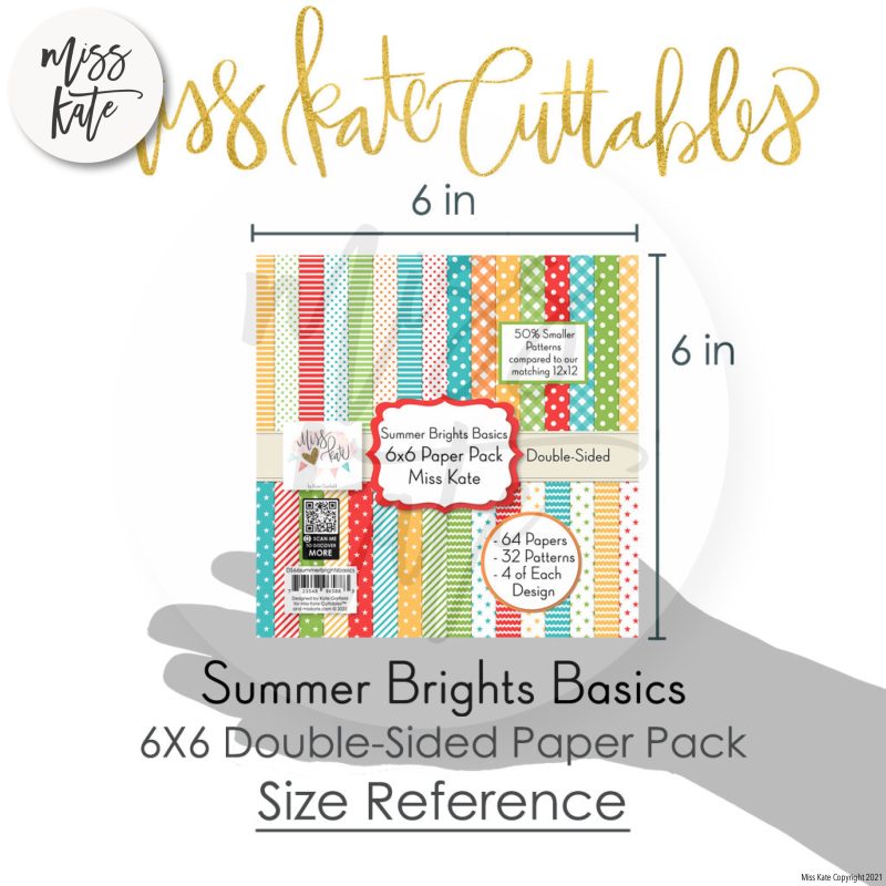 summer brights basics 6x6 paper pack ds 808