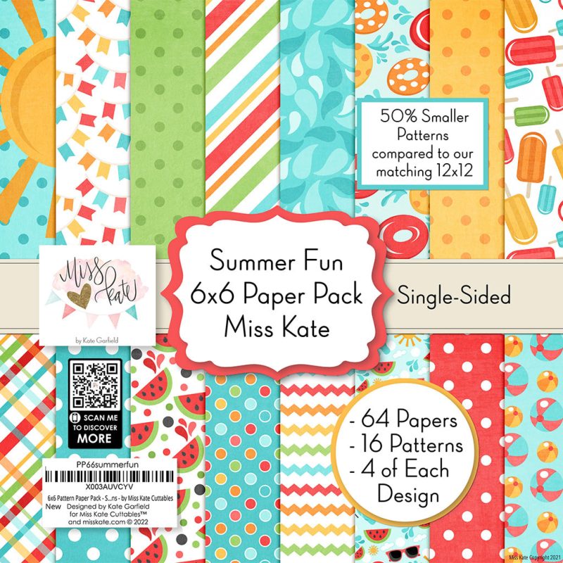 summer fun 6x6 paper pack ss 150