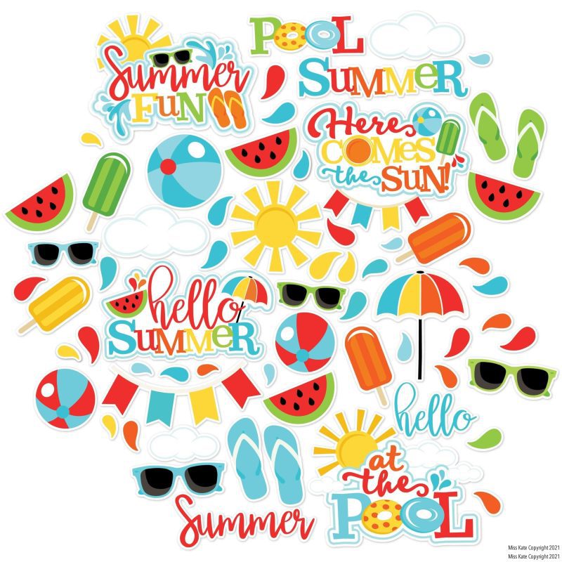 summer fun die cuts 60 127