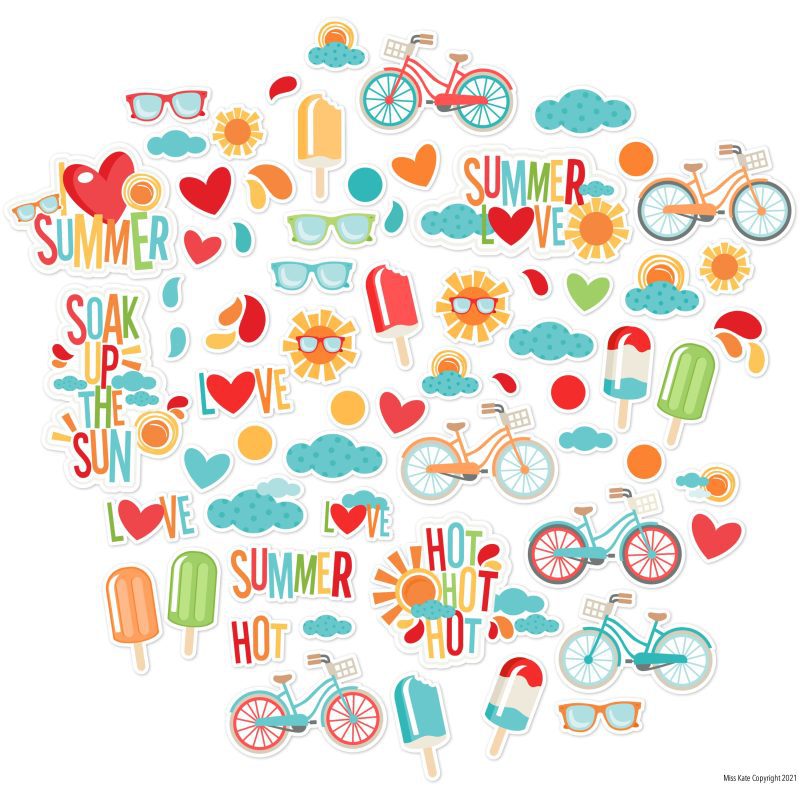 summer love die cuts 60 325