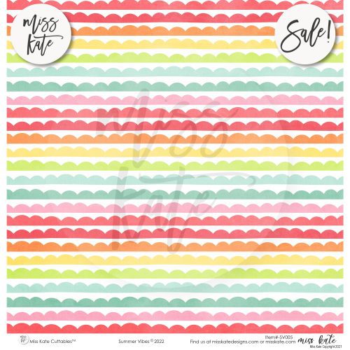 summer vibes paper sticker kit 12x12 ds 632