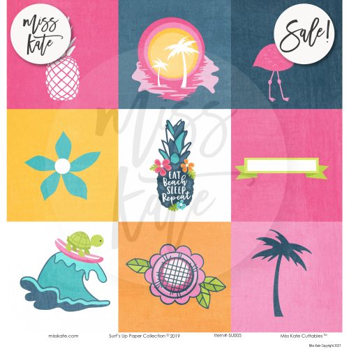 surfs up double sided paper pack 12x12 ds 555