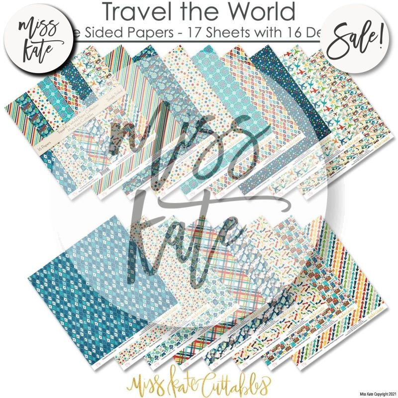 travel the world paper pack 12x12 ss 142