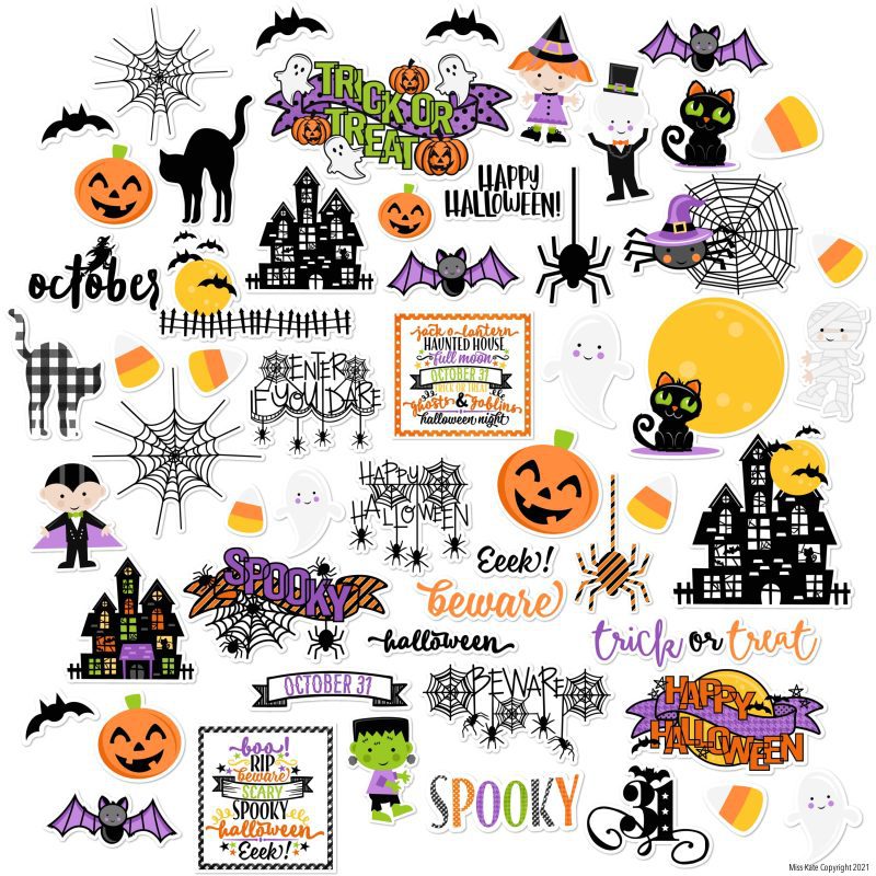 trick or treat die cuts 60 221