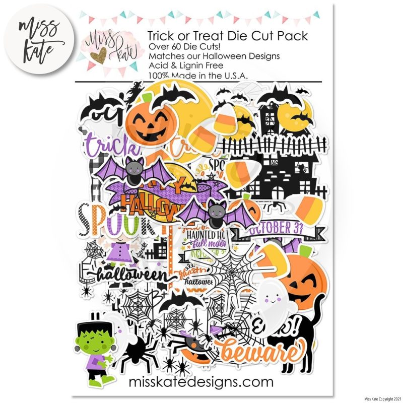 trick or treat die cuts 60 471