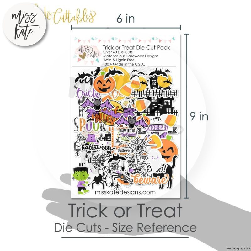 trick or treat die cuts 60 484