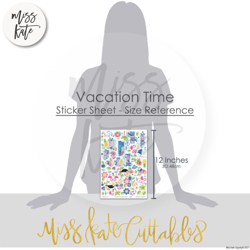 vacation time sticker sheet stickers 889