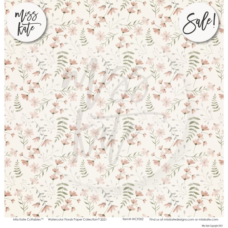 watercolor florals paper pack 12x12 ds 248