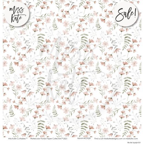 watercolor florals paper pack 12x12 ds 483