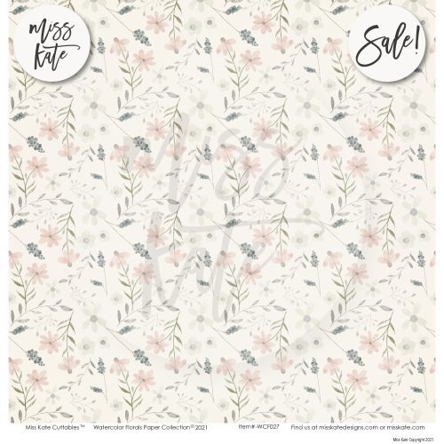 watercolor florals paper pack 12x12 ds 518