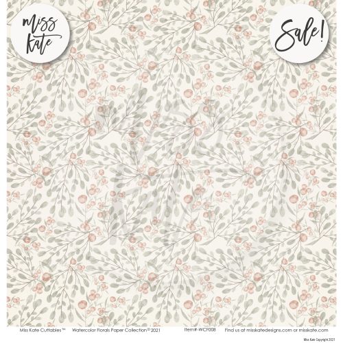 watercolor florals paper pack 12x12 ds 886