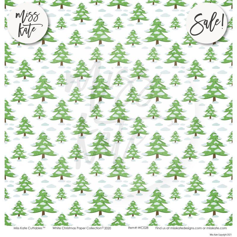 white christmas paper sticker kit 12x12 ds 317