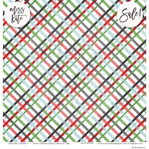 white christmas paper sticker kit 12x12 ds 971