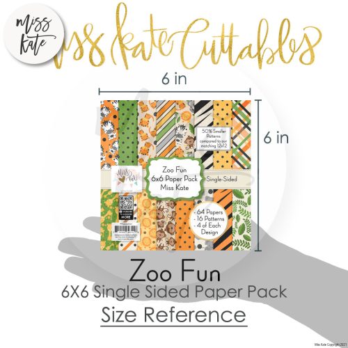 zoo fun 6x6 paper pack ss 834